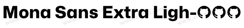 Mona Sans Extra Ligh字体转换